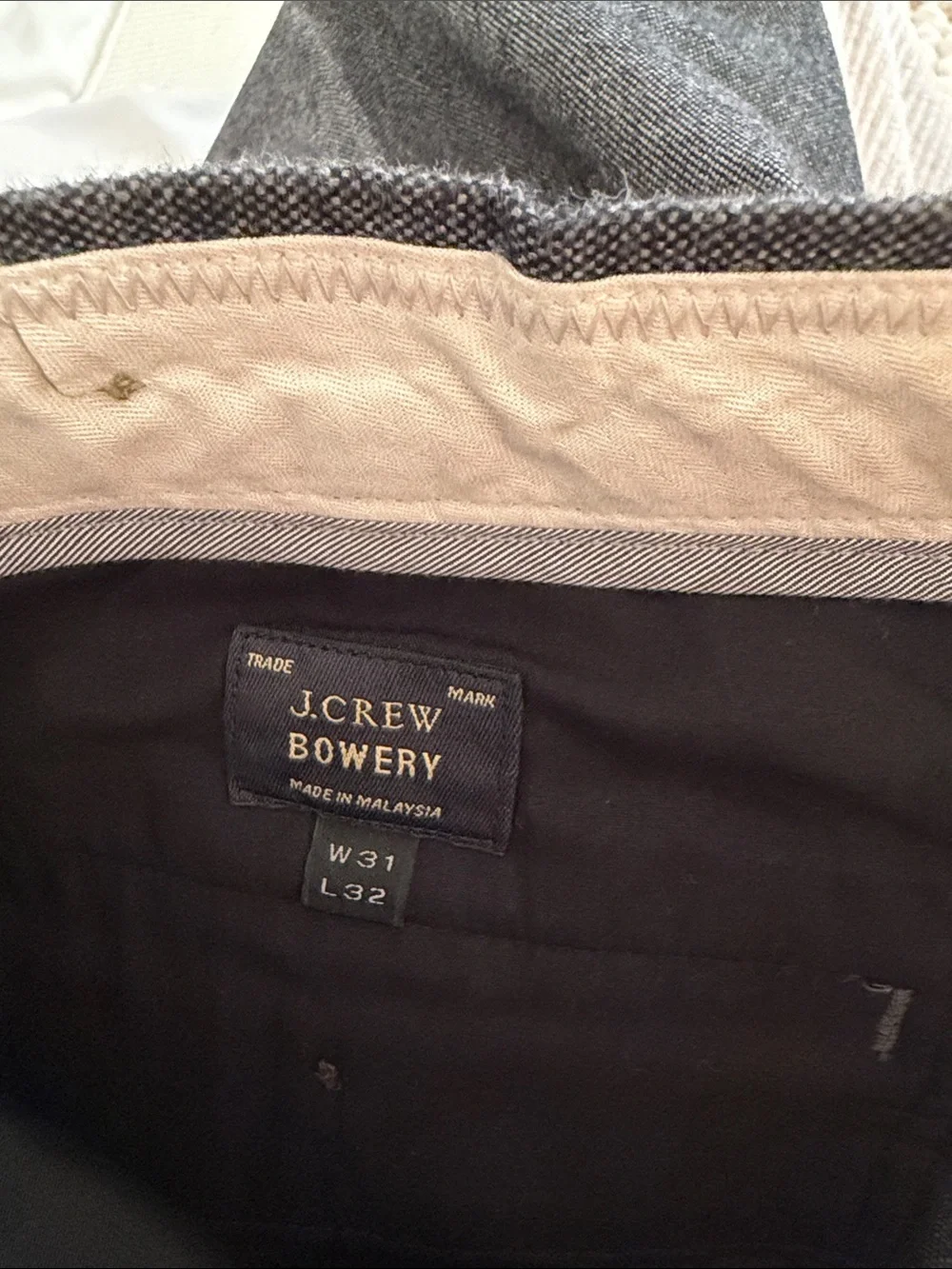J. Crew Men's Gray Dress Pants - Slim Straight